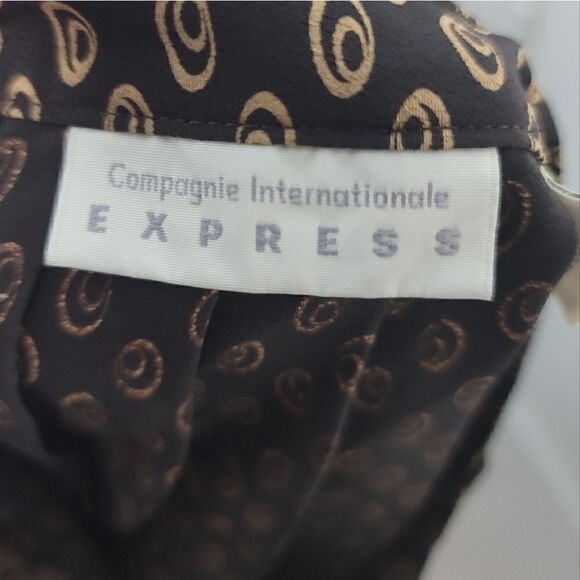 VINTAGE- CHAMPAGNIE EXPRESS Pleated Skirt - Picture 5 of 7